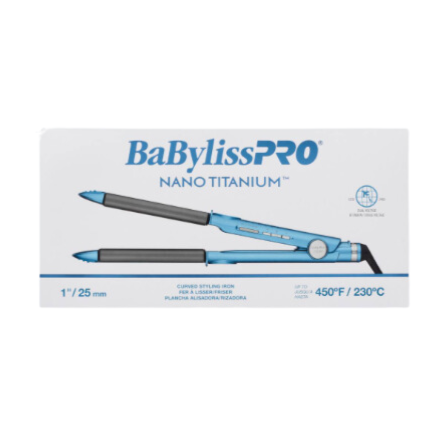 BaBylissPRO Nano Titanium 1" Curved Styling Iron | BNT4061UC