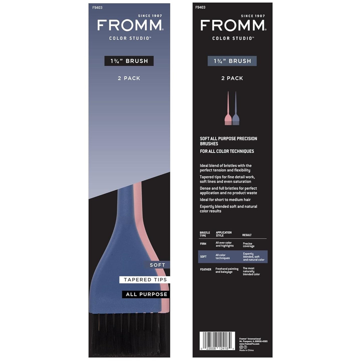 Fromm Soft Color Brush Set 1-3/4" | F9403