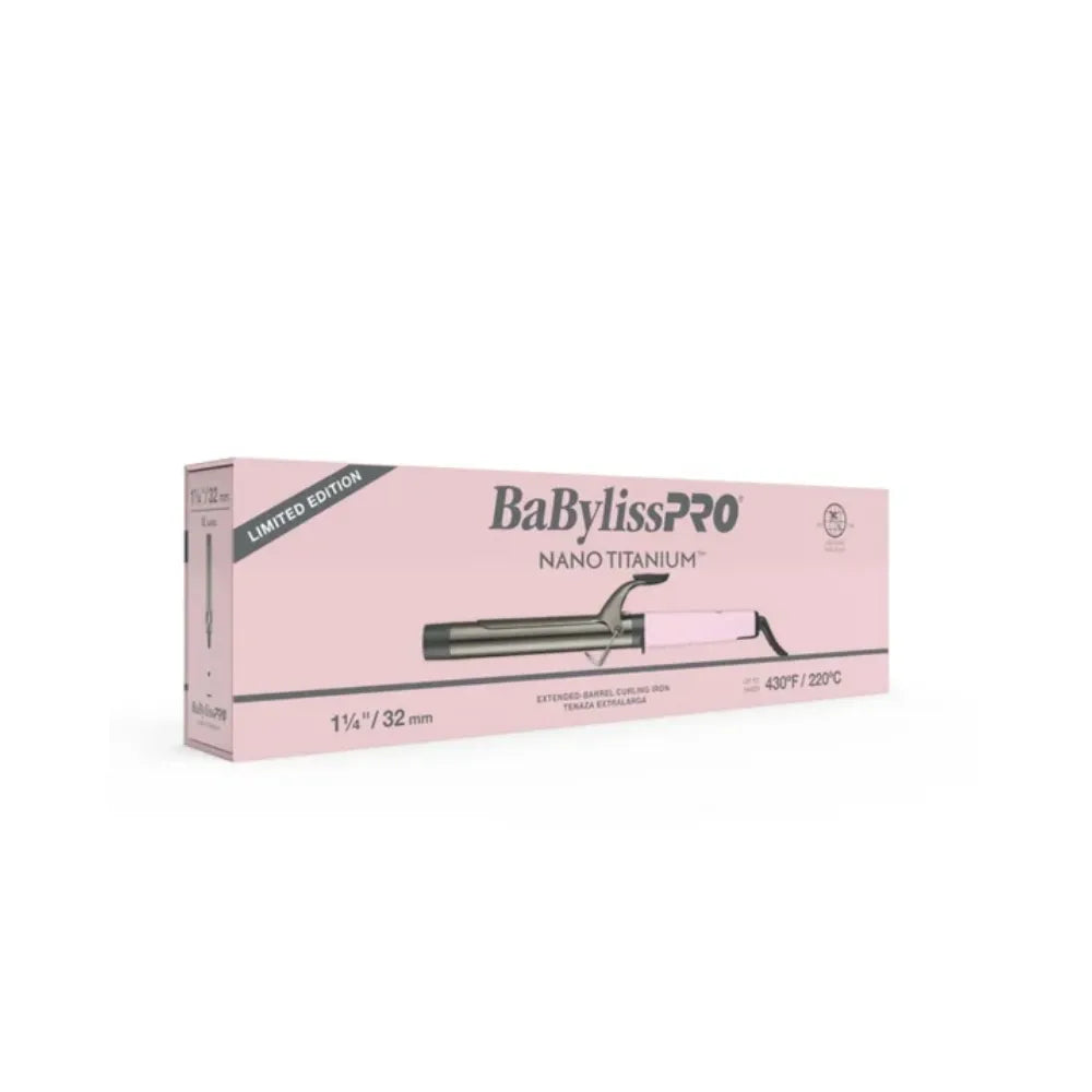 BABYLISSPRO NANO TITANIUM LIMITED EDITION 1.25" EXTENDED-BARREL CURLING IRON | BNTW125XLPK