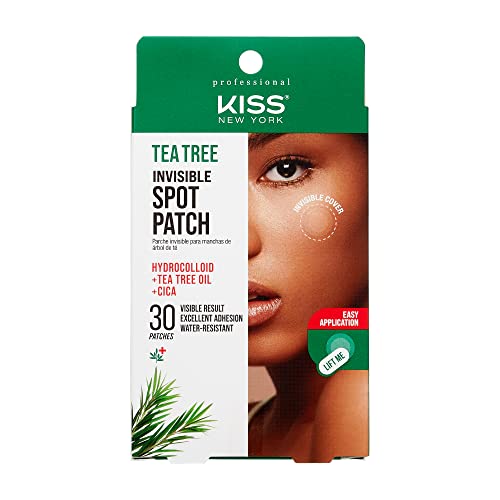 Kiss New York Hydrocolloid Acne Pimple Patch (Hydrocolloid  Tea Tree Oil  CICA) for Zits and Blemishes  Korean Skin Care Spot Treatment Stickers for F