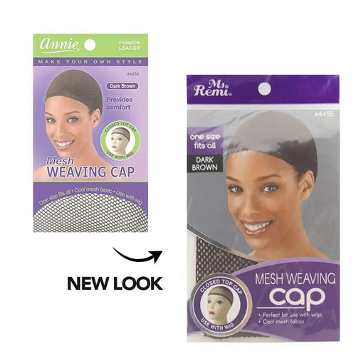 ANNIE MS. REMI MESH WEAVING CAP DARK BROWN | 4455
