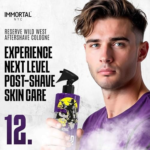 Immortal NYC Reserve 12 Wild West, AfterShave Spray Premier Men's Cologne, 17 Oz