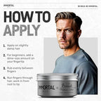Immortal NYC Hair Styling Cream Pomade Platinum Edition - Mens Water Based, No Residue Hair Balm - All Natural Pomade -Strong Firm Hold - Gel for All