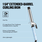 BABYLISSPRO NANO TITANIUM LIMITED EDITION 1¼" CURLING IRON ICED BLUE | BNTW125XLLB