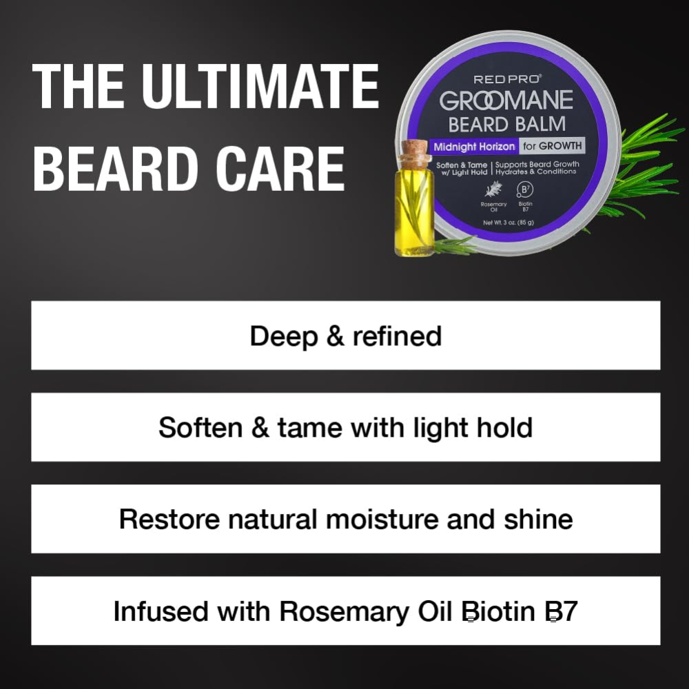 Red Pro Groomane Beard Balm Light Hold