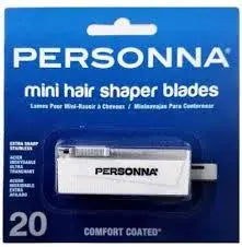 PERSONNA MINI HAIR SHAPER BLADE- COMFORT COATED-EXTRA SHARP STAINLESS | BP8900B