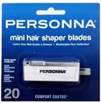 PERSONNA MINI HAIR SHAPER BLADE- COMFORT COATED-EXTRA SHARP STAINLESS | BP8900B