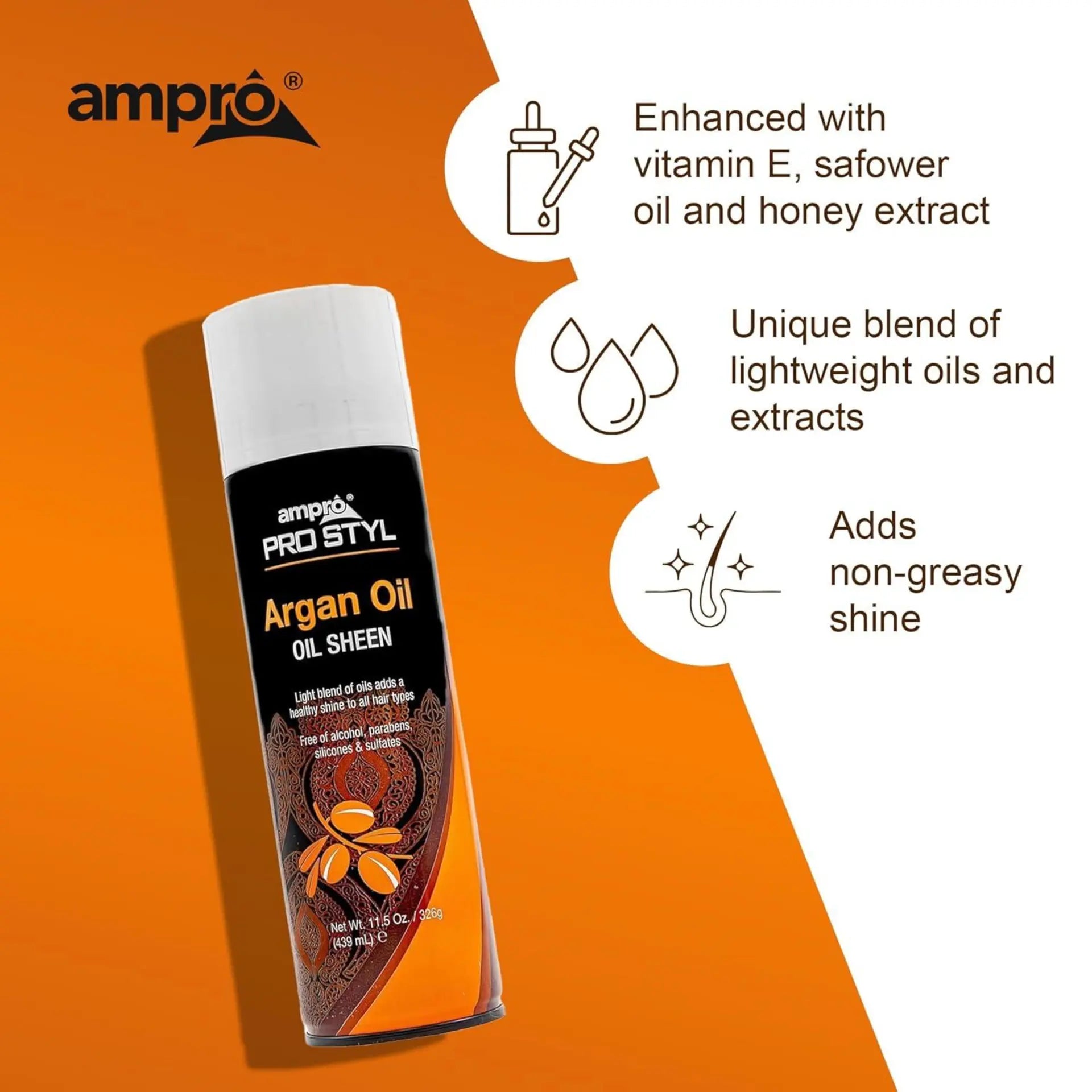 AMPRO ARGAN OIL SHEEN 11.5oz | 22854000