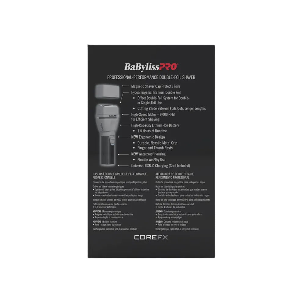 BABYLISSPRO COREFX SHAVER GREY | FX75FS2