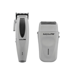 BabylissPRO LithiumFX+ Limited Edition Grey Lithium Clipper & FREE LithiumFX+ Double Foil Shaver | FX673NSGY, FXFS573GY