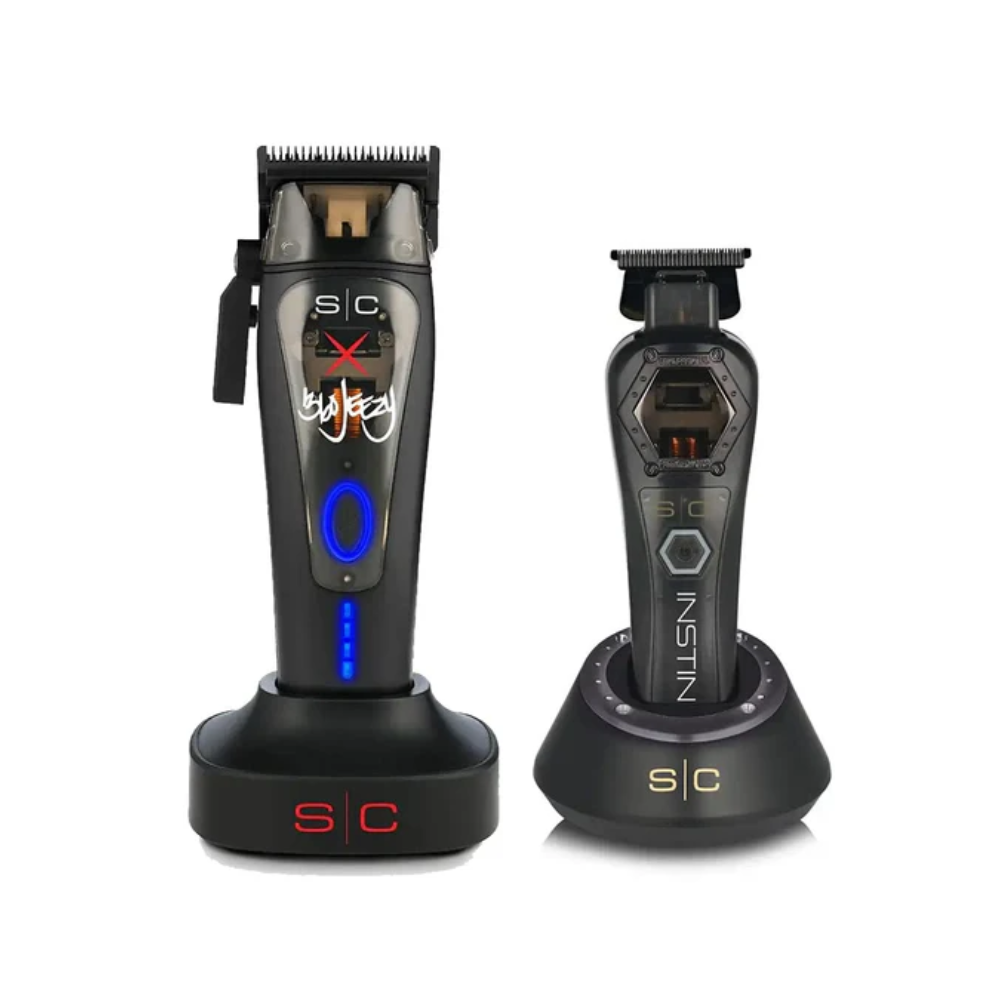 StyleCraft 360 Jeezy Hair Clipper & StyleCraft Instinct Metal Hair Trimmer Bundle