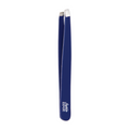 Burmax Satin Edge Slant Tip Tweezer Blue | SE-2056