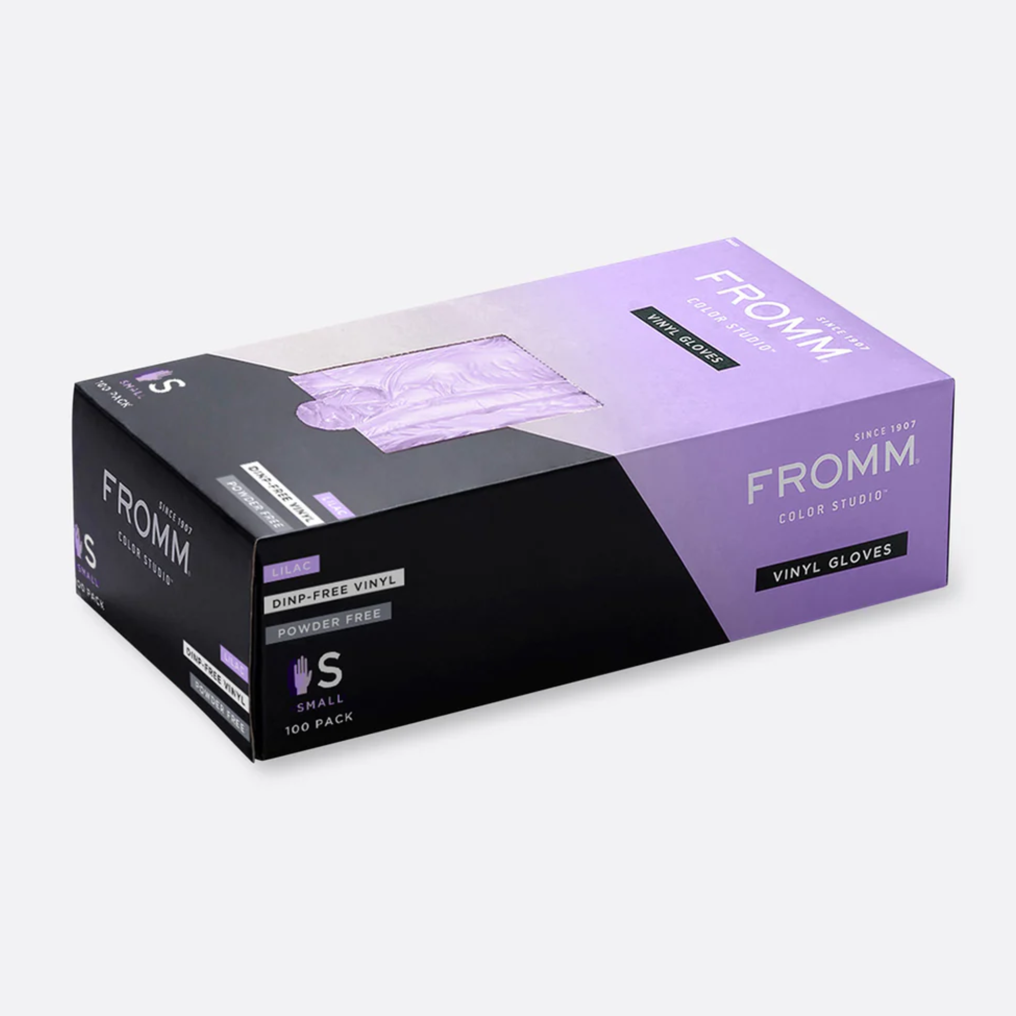 FROMM LILAC VINYL POWDER FREE GLOVES