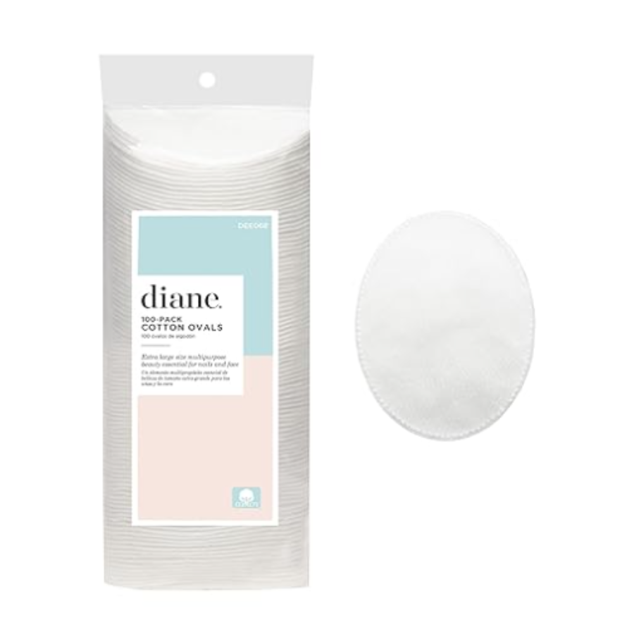 Diane 100 Count Oval Cotton Pads | DEE068