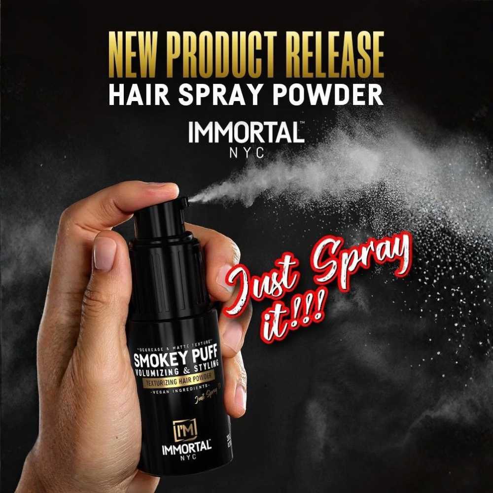Immortal NYC Smokey Puff Hair Powder – Matte Texturizing & Volumizing Powder