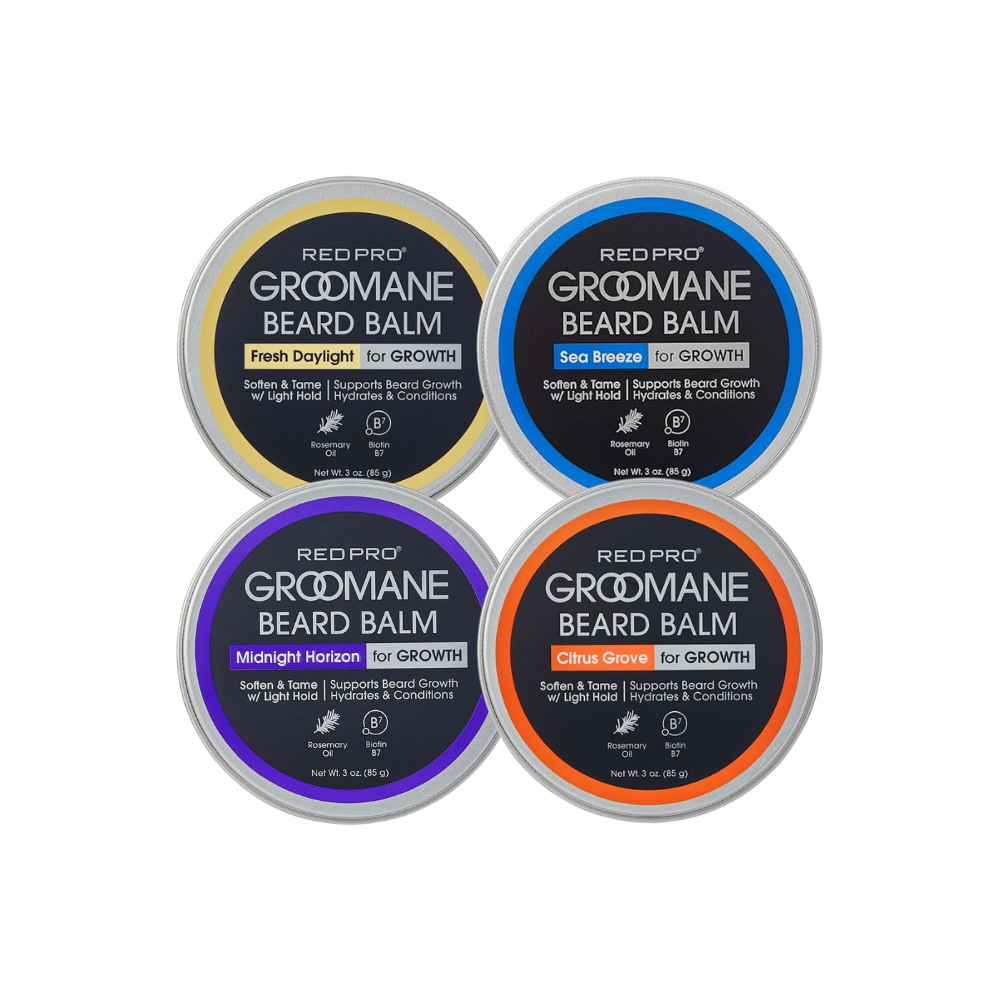 Red Pro Groomane Beard Balm Light Hold