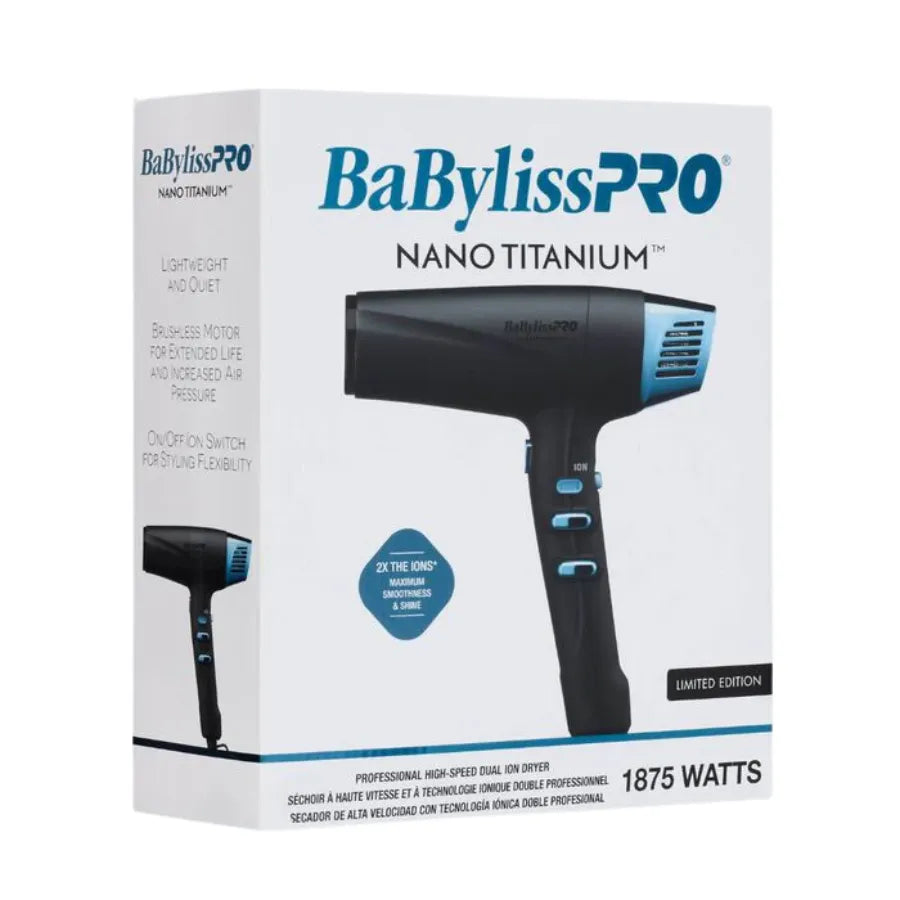 BabylissPRO Nano Titanium Dryer - Blue | BNTMB9100