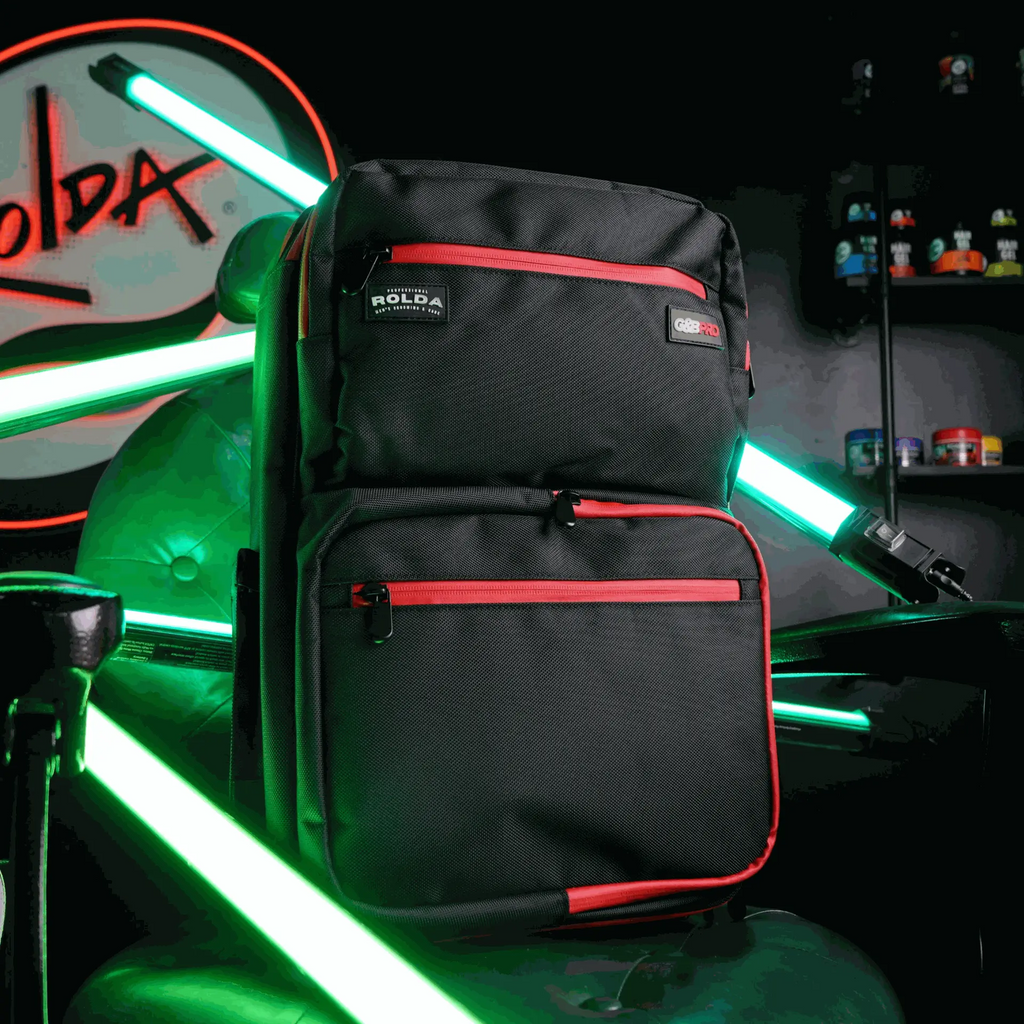 ROLDA-G&B PRO MOBILE STATION BARBER BACKPACK | FULL SIZE | BLACK-RED