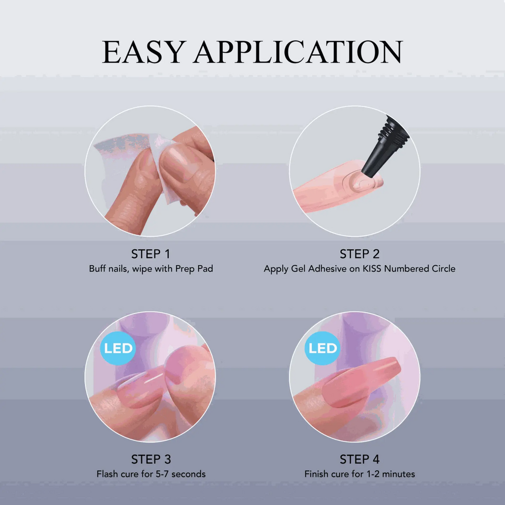 KISS SALON LED SOFT GEL NAIL KIT- KEEP IT