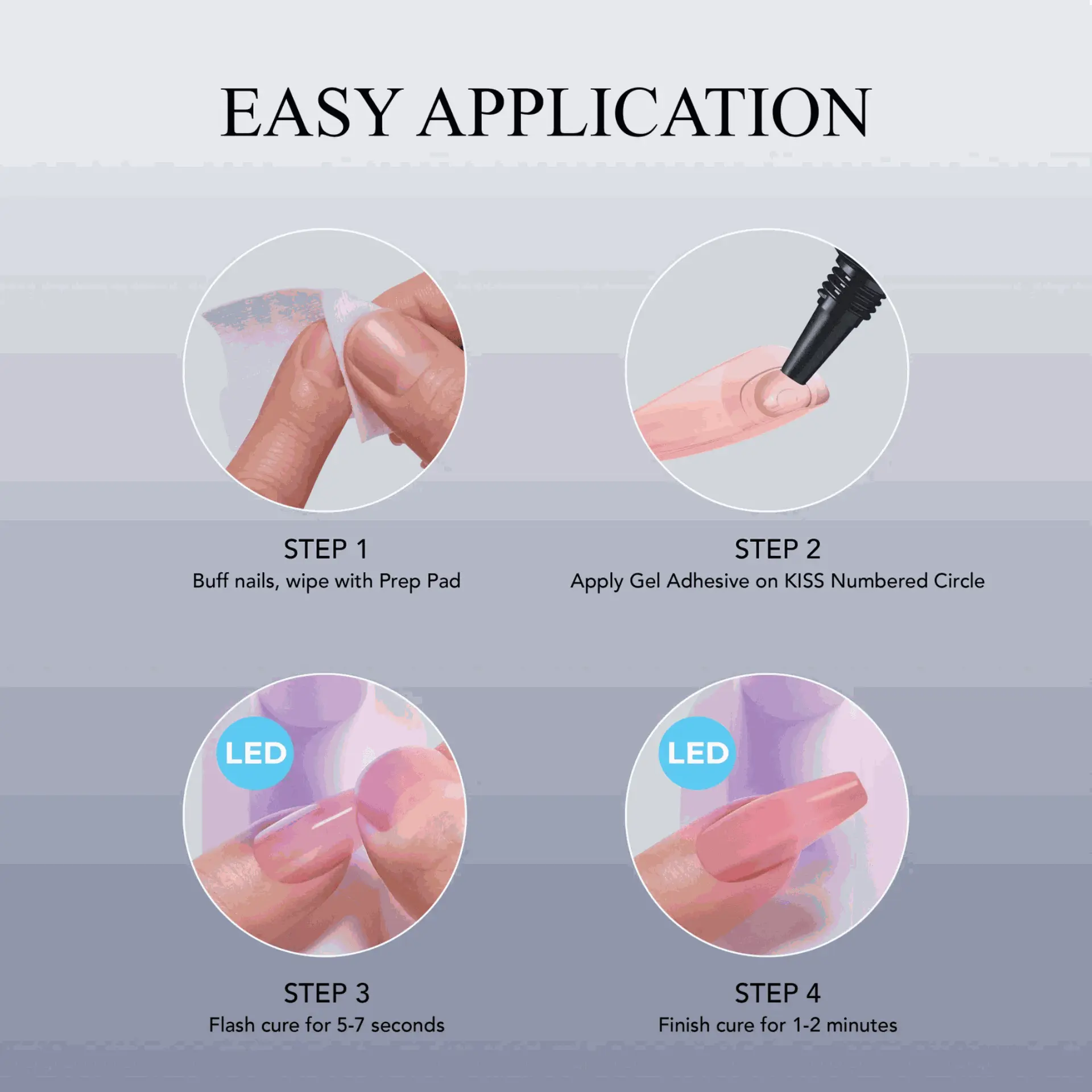 KISS SALON LED SOFT GEL NAIL KIT- KEEP IT