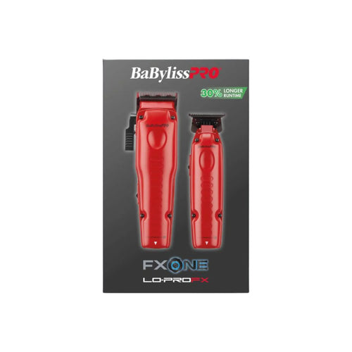 BABYLISSPRO FXONE LO-PROFX LIMITED EDITION MATTE RED CLIPPER-TRIMMER & BOOSTED BATTERY | FX129MRPK