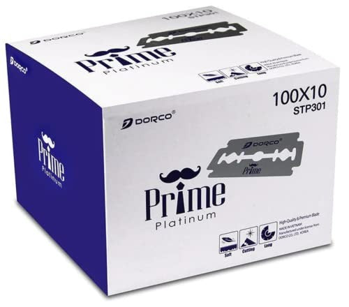 DORCO PRIME PLATINUM DOUBLE EDGE BLADES | 1,000 BLADES