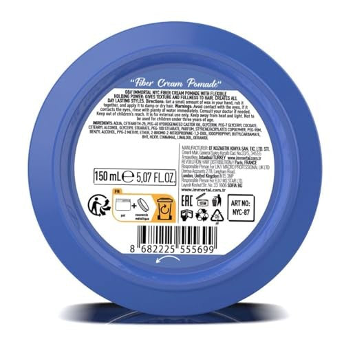 Immortal Fiber Wax Cream Pomade 5 oz.