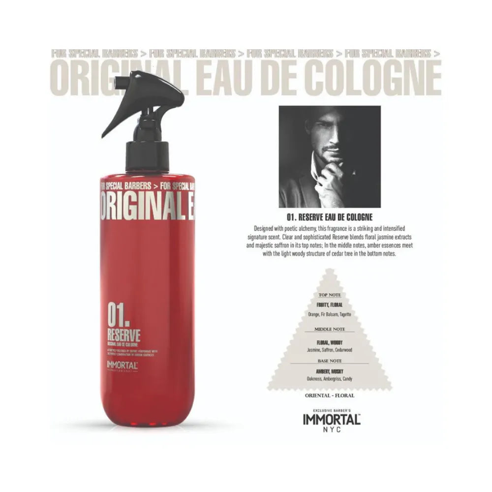 Immortal Reserve Eau De Cologne 01. 16.9 oz.