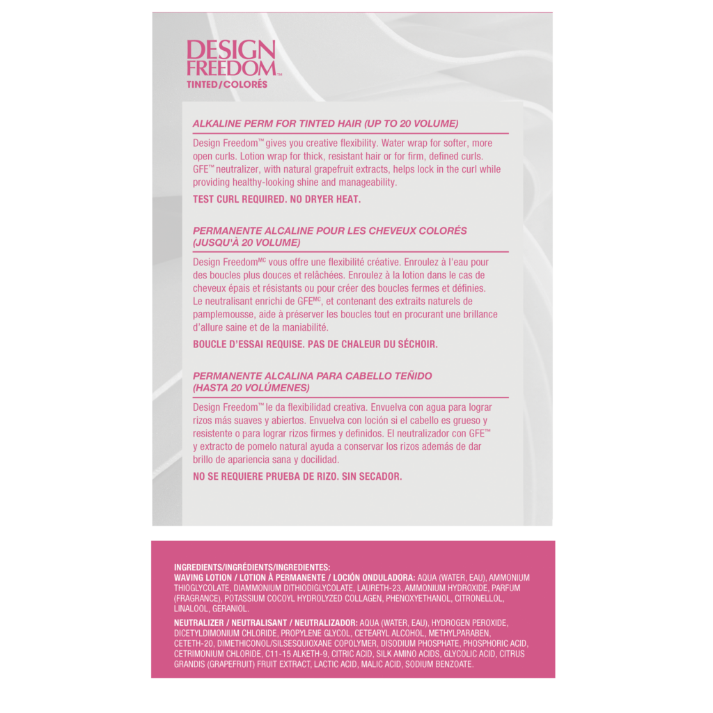 Zotos Design Freedom Perm Tinted