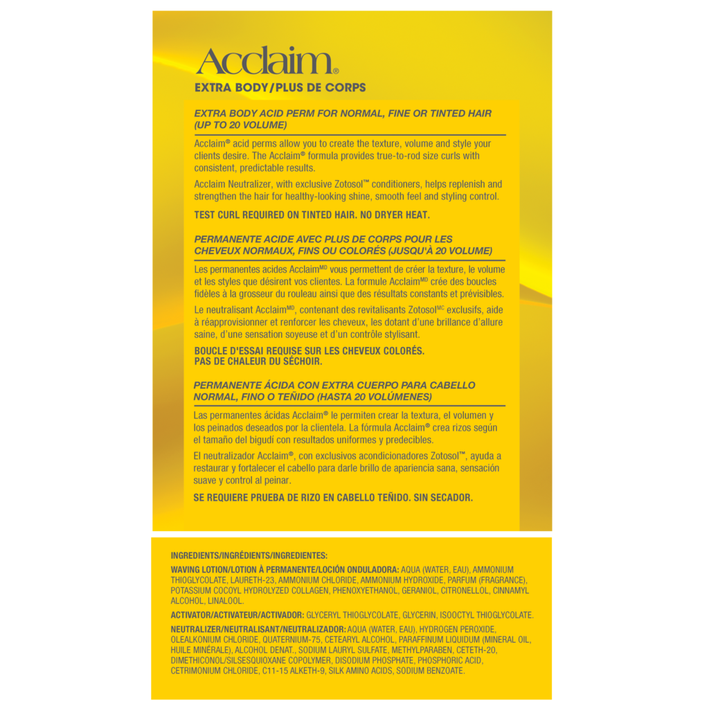 Zotos Acclaim Perm Extra Body