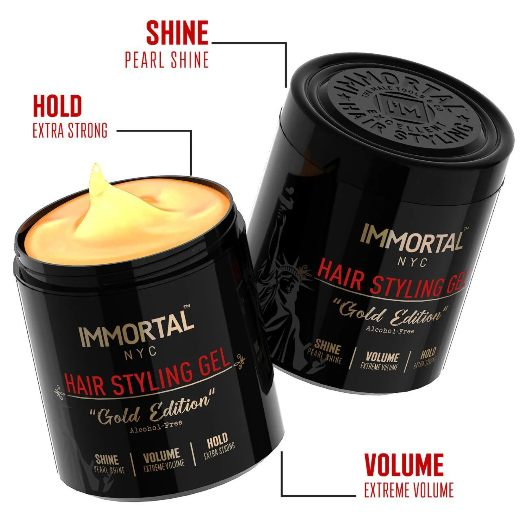 IMMORTAL HAIR STYLING GEL | GOLD EDITION