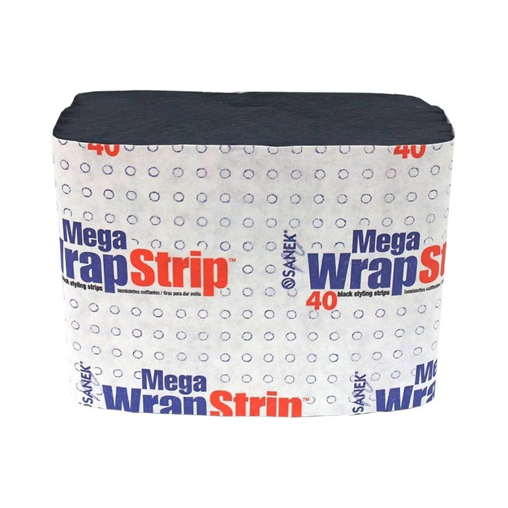 GRAHAM BEAUTY SANECK BLACK MEGA WRAPSTRIPS 6pk of 40 | 55142-BOX