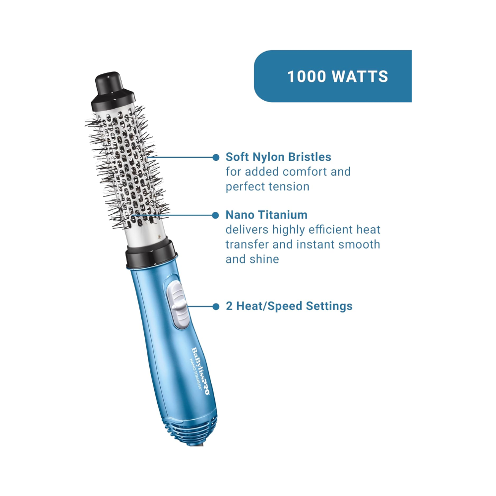 BaBylissPRO Nano Titanium 1.25" Soft-Bristle Hot Air Brush | BNT21000