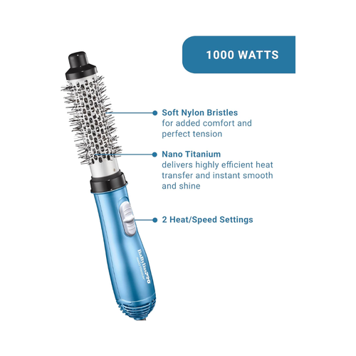 BABYLISSPRO NANO TITANIUM 1.25" SOFT-BRISTLE HOT AIR BRUSH| BNT21000