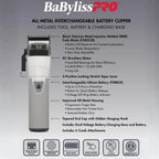 BABYLISSPRO FXONE LIMITED EDITION WHITE CLIPPER | FX899TW