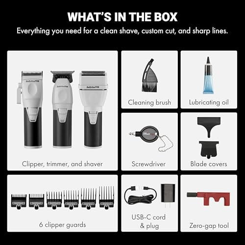 BabylissPRO COREFX Clipeper, Trimmer & Shaver Prepack | FXCLCPK3