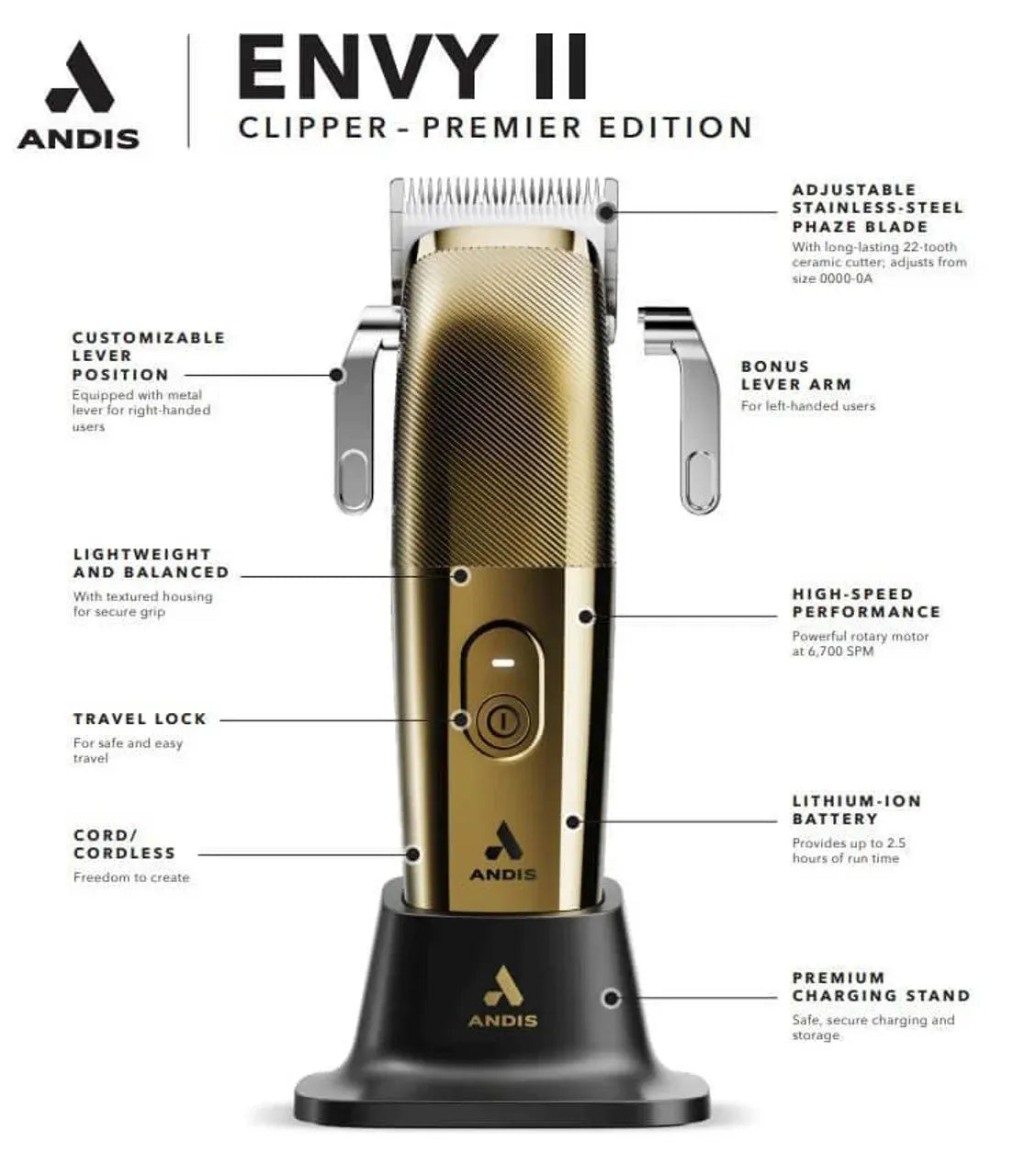 Andis Envy II Gold | 561566