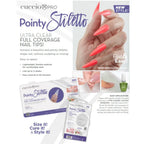CUCCIO POINTY STILETTO ULTRA CLEAR FULL COVERAGE NAILS | CPNT3740