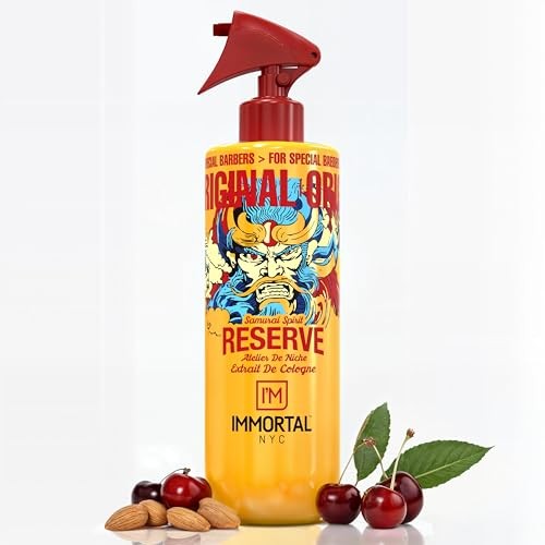 Immortal NYC Reserve Samurai Spirit  Premier After Shave for Men  17 Oz- Moisturizing & Refreshing- Spicy Floral Scent  Men's Cologne