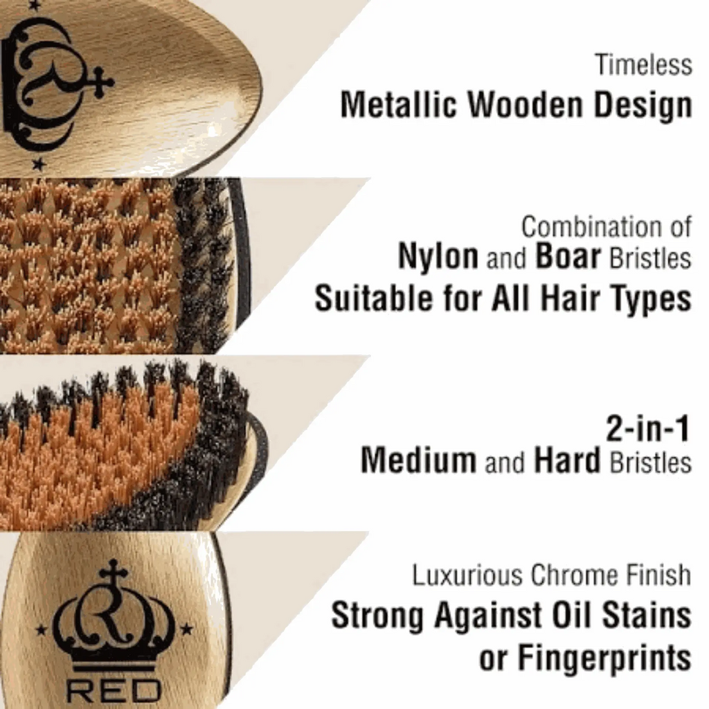 RED BY KISS METALLIC BOAR BRUSH X BOWWOW | BR10