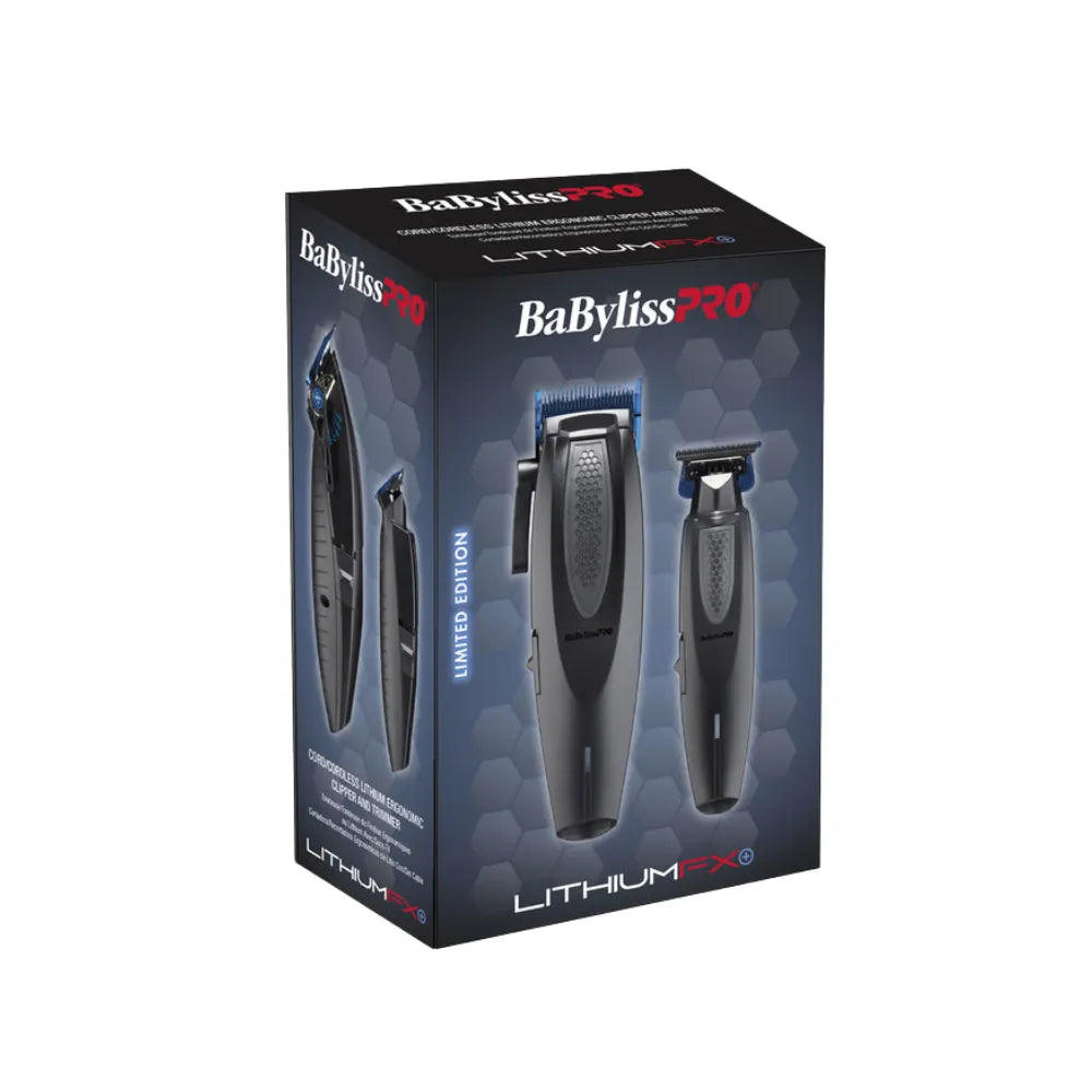 BABYLISSPRO LITHIUMFX+ ERGONOMIC CLIPPER & TRIMMER PREPACK | FX73DUOCTMB