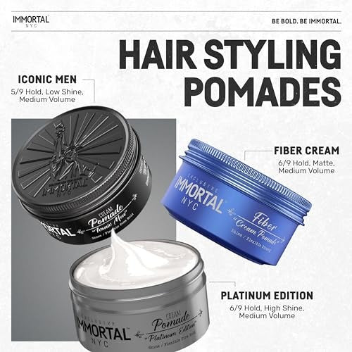IMMORTAL NYC ICONIC MEN CREAM POMADE FLEX MEDIUM/STRONG HOLD