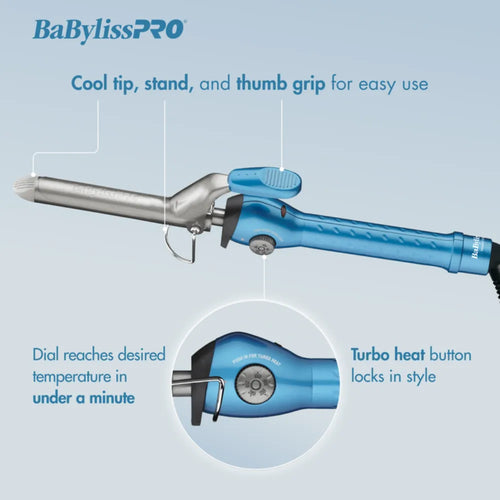 BABYLISSPRO NANO TITANIUM 1" SPRING CURLING IRON | BNT100S