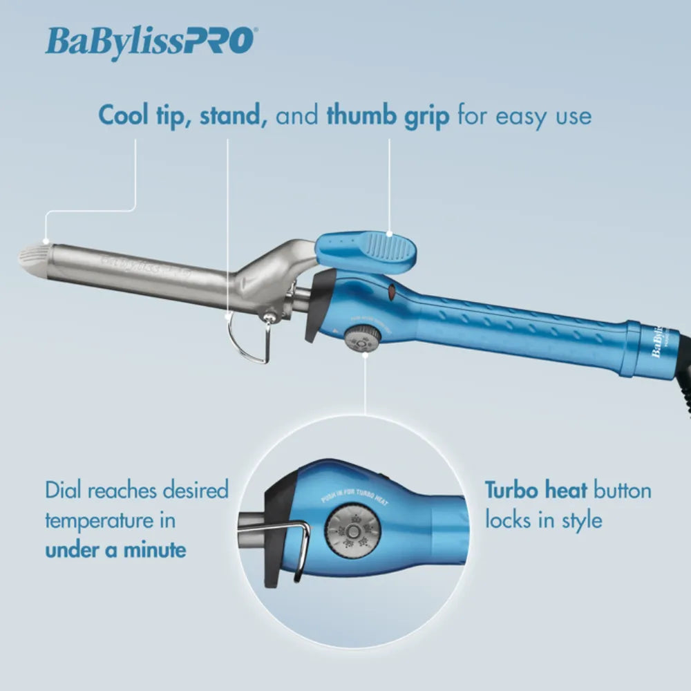 BABYLISSPRO NANO TITANIUM 3/4" SPRING CURLING IRON | BNT75S