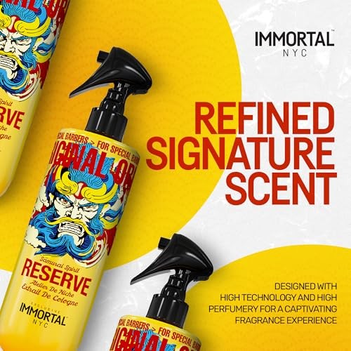 Immortal NYC Reserve Samurai Spirit  Premier After Shave for Men  17 Oz- Moisturizing & Refreshing- Spicy Floral Scent  Men's Cologne