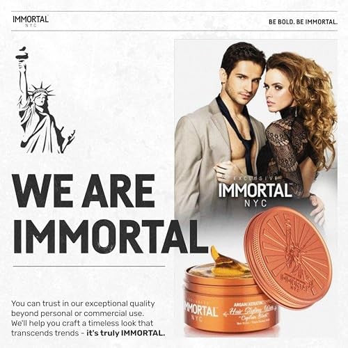 IMMORTAL NYC CAPTAIN BLACK HAIR WAX MAX SHINE