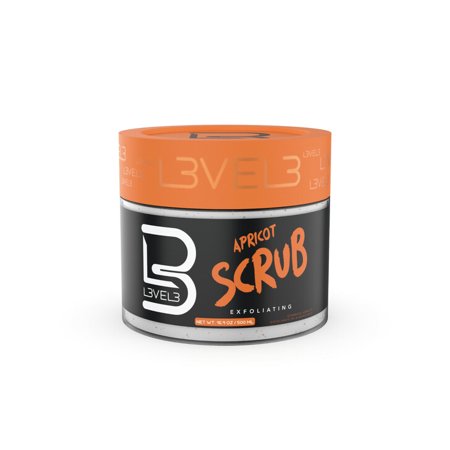 L3vel3 by L3VEL3 Apricot Facial Scrub -500ml/16.9OZ for UNISEX | L3-SCRUB-APR-500