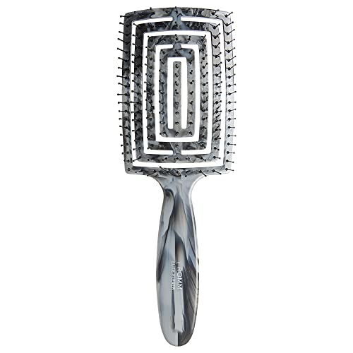 Fromm Professional Elite Flexer Ceramic X Ionic Wet & Dry Detangling Vent Brush | Gentle Hair Detangler & Massage Brush Smooths Frizz & Flyaways  Glid