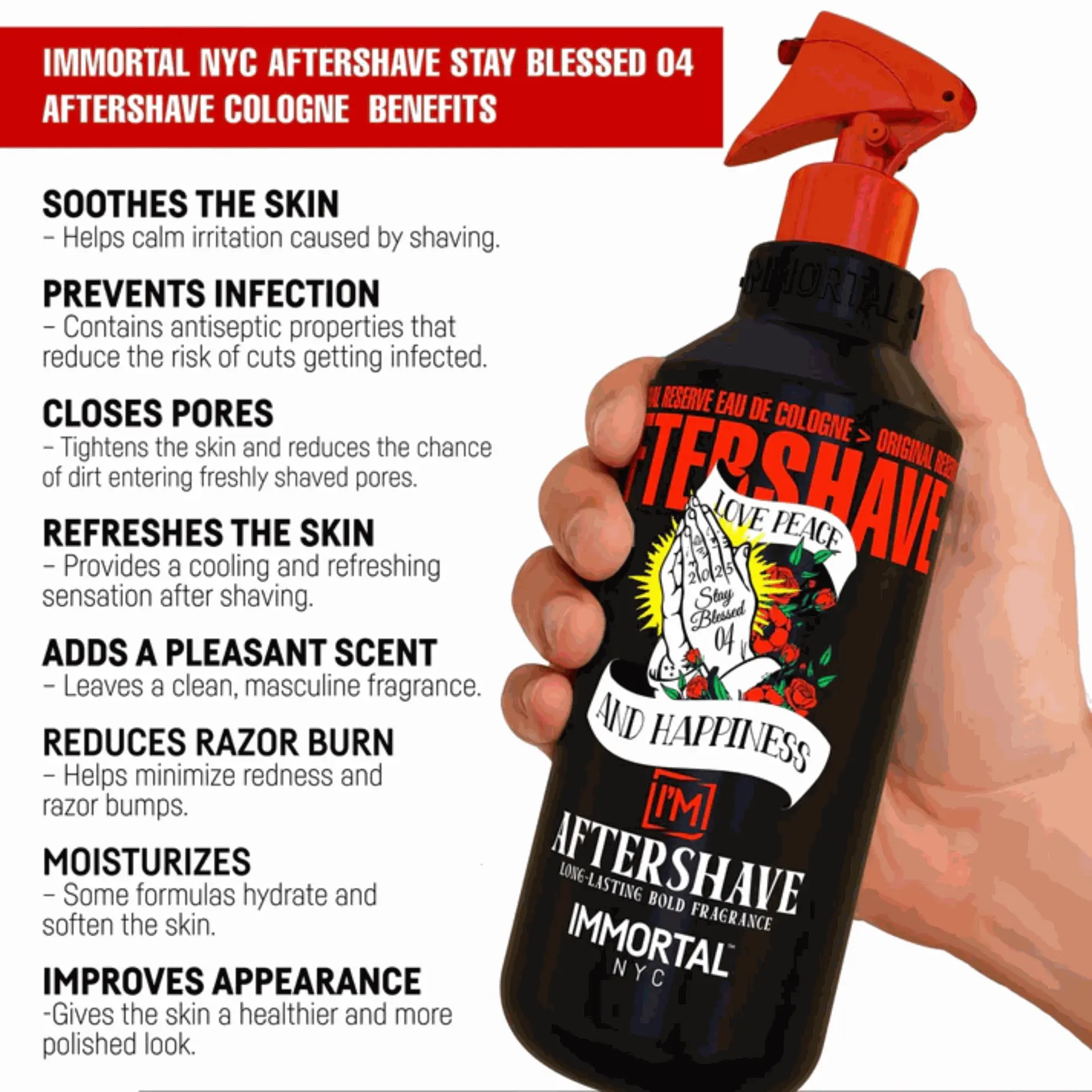 IMMORTAL AFTERSHAVE STAY BLESSED 04