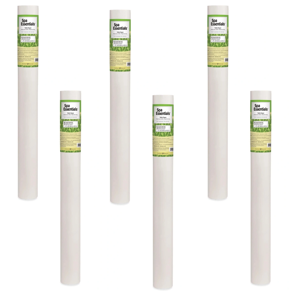 Graham Spa Essentials Extra Wide Smooth Waxing & Massage White Table Paper Roll 27'' x 225 | 51824